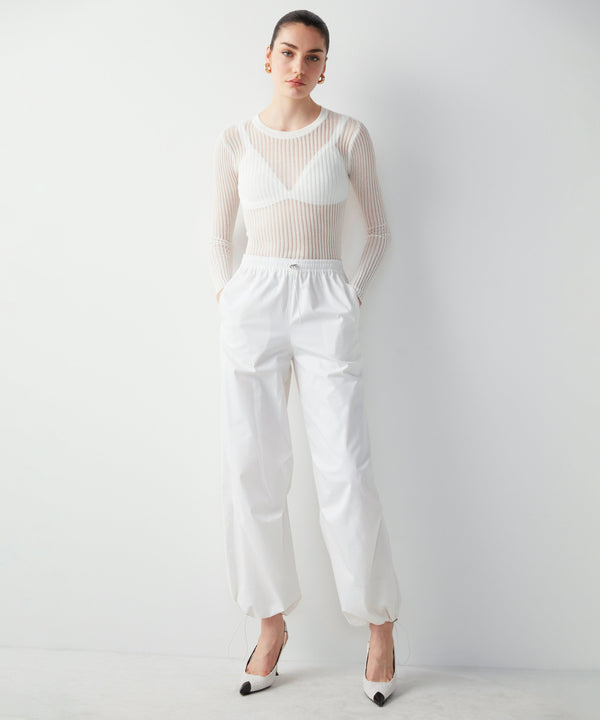 Ipekyol Mid Waist Cargo Trousers White