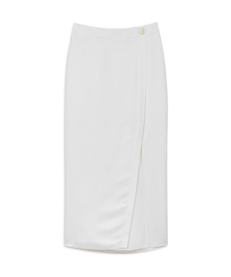 Ipekyol Linen Blend Pencil Skirt Off White