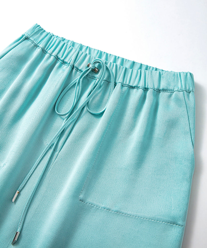 Ipekyol Solid Front Slit Midi Skirt Aqua