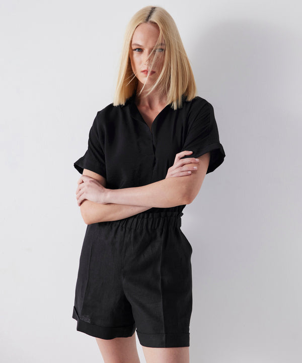 Ipekyol Shirt Collar Basic Blouse Black