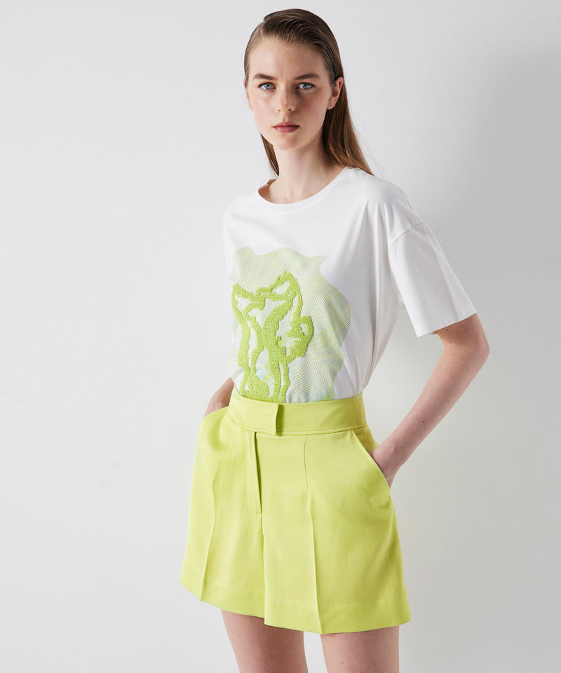 Ipekyol Solid High Waist Shorts Lime