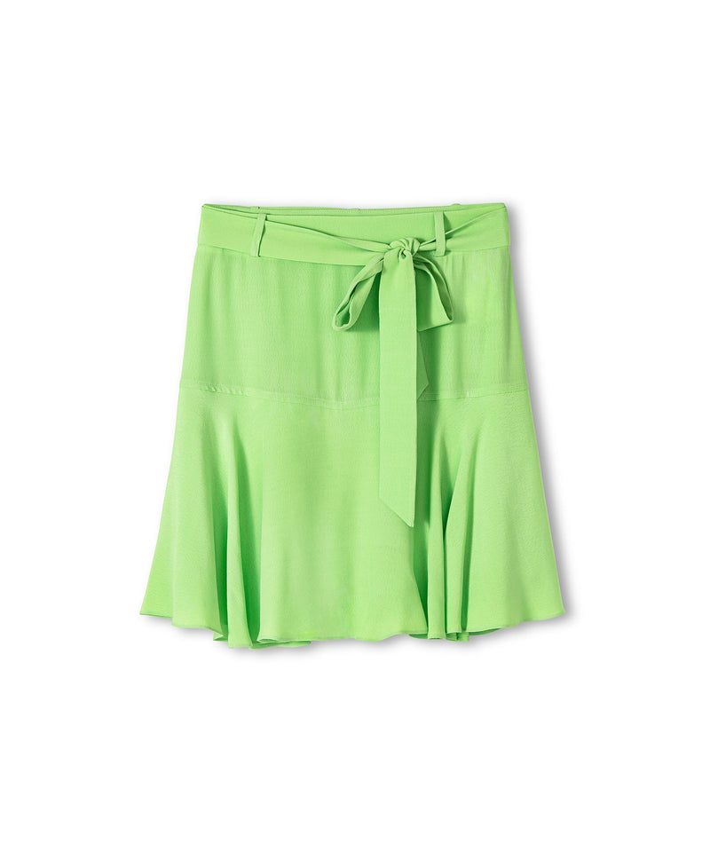 Ipekyol Printed Belted Shorts Skirt Green