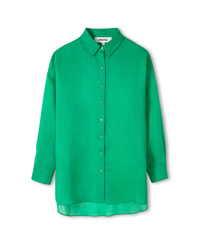 Ipekyol Linen Relaxed Fit Shirt Green