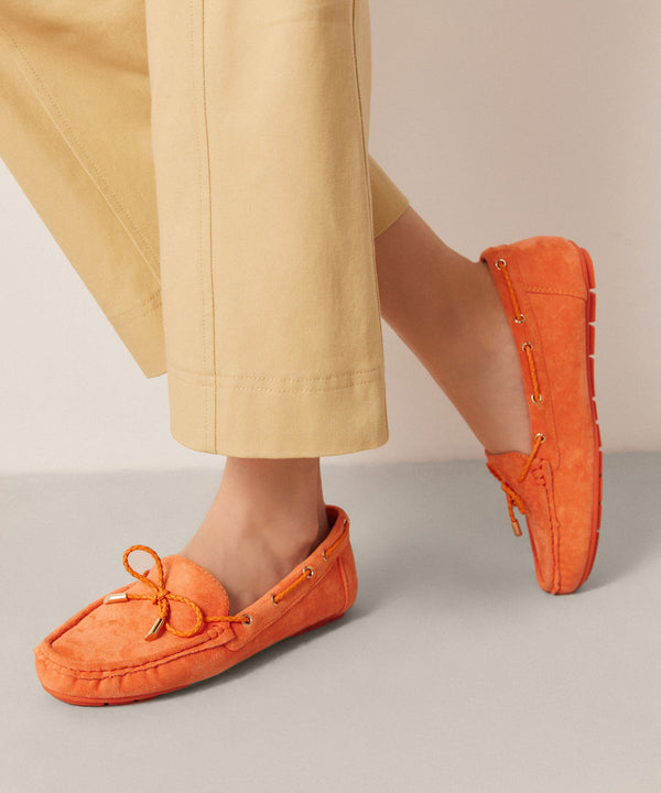 Ipekyol Classic Loafer With Ribbon Detail Orange