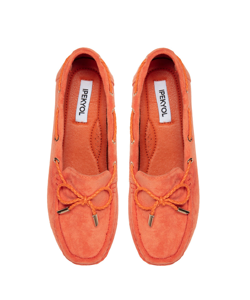 Ipekyol Classic Loafer With Ribbon Detail Orange