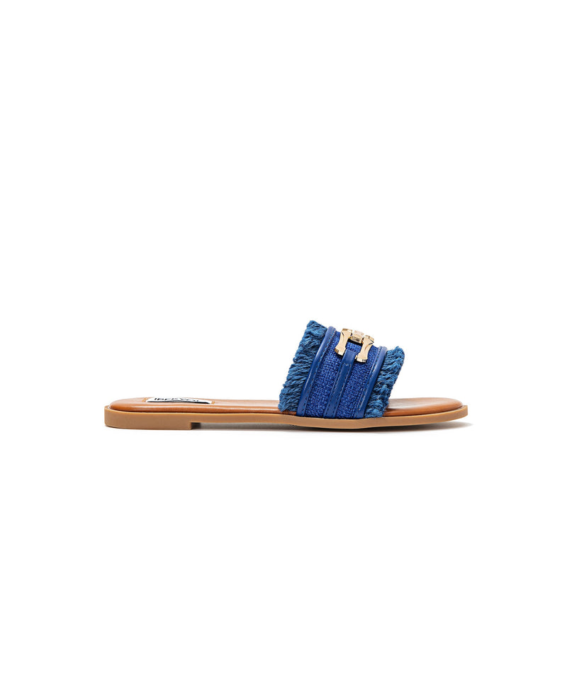 Ipekyol Metal Buckle Slippers Blue