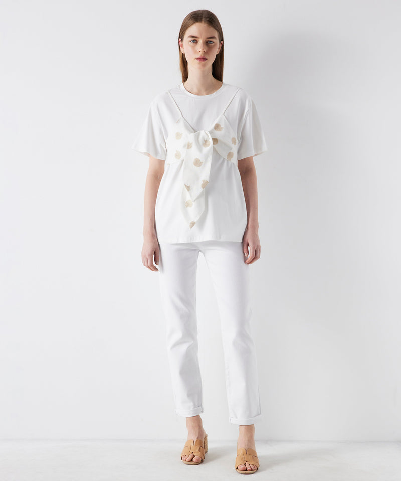 Ipekyol Two Piece Look Tee Off White