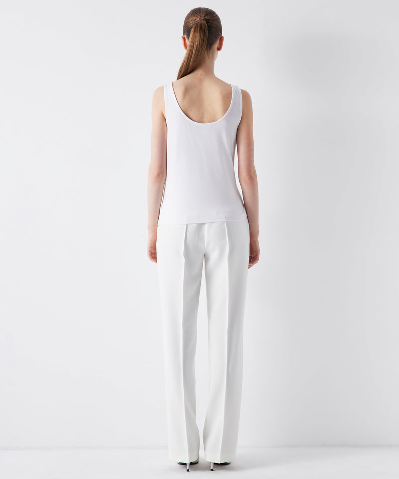 Ipekyol Basic Sleeveless Solid Top White