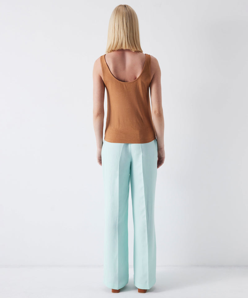 Ipekyol Basic Sleeveless Solid Top Natural