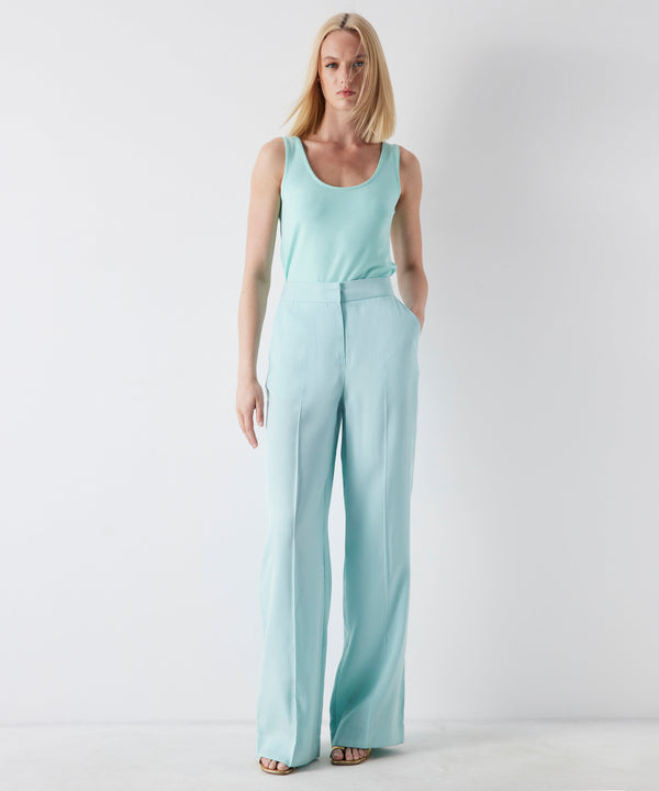 Ipekyol Basic Sleeveless Solid Top Aqua