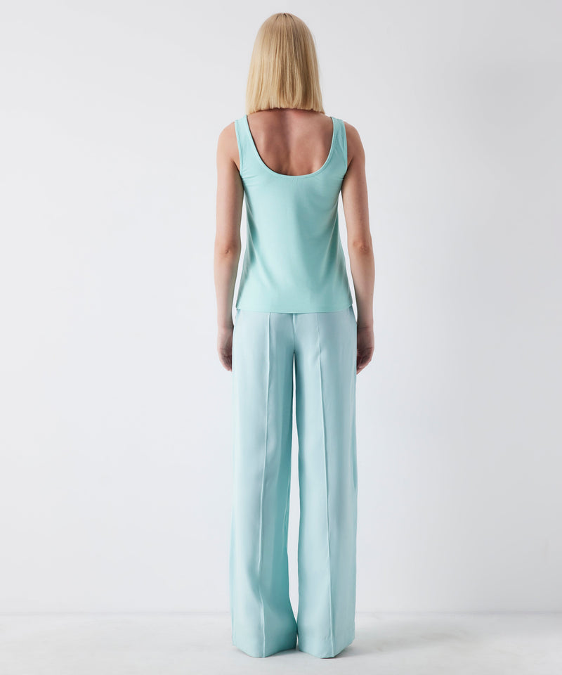 Ipekyol Basic Sleeveless Solid Top Aqua