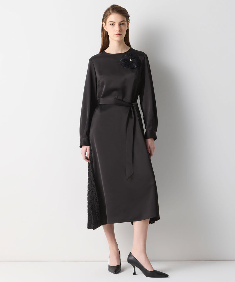 Ipekyol Brooch-Embellished Midi Dress Black