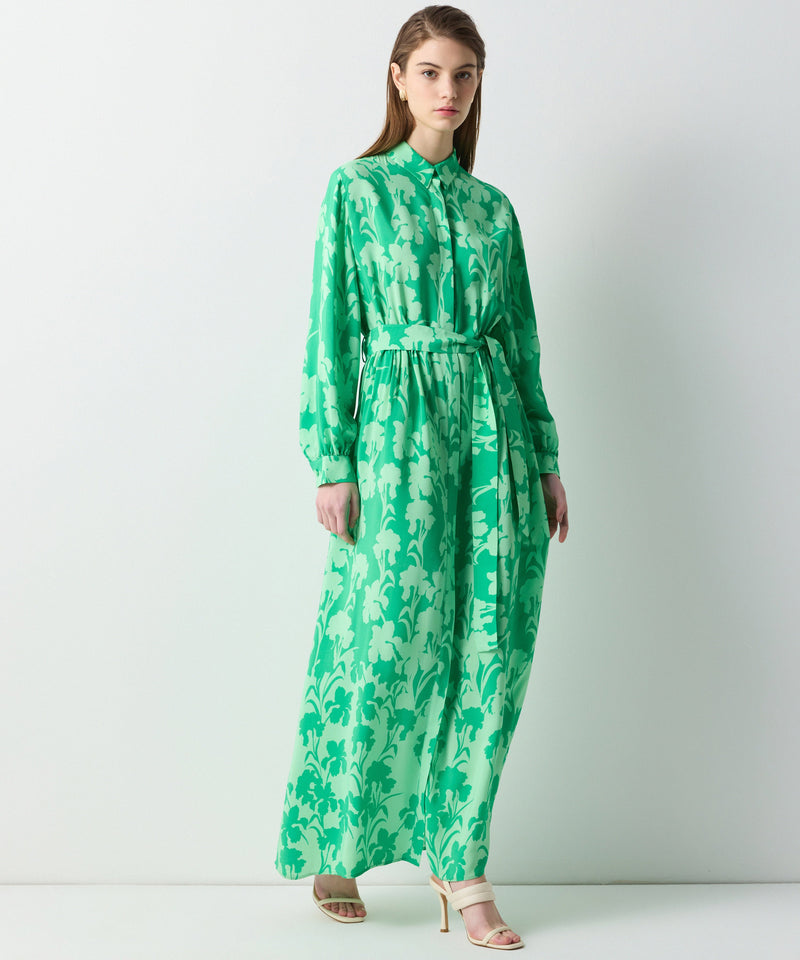 Ipekyol Patterned Shirt Dress Green