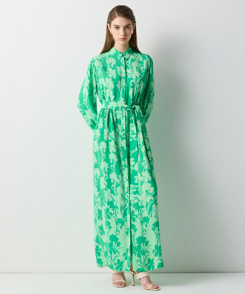 Ipekyol Patterned Shirt Dress Green