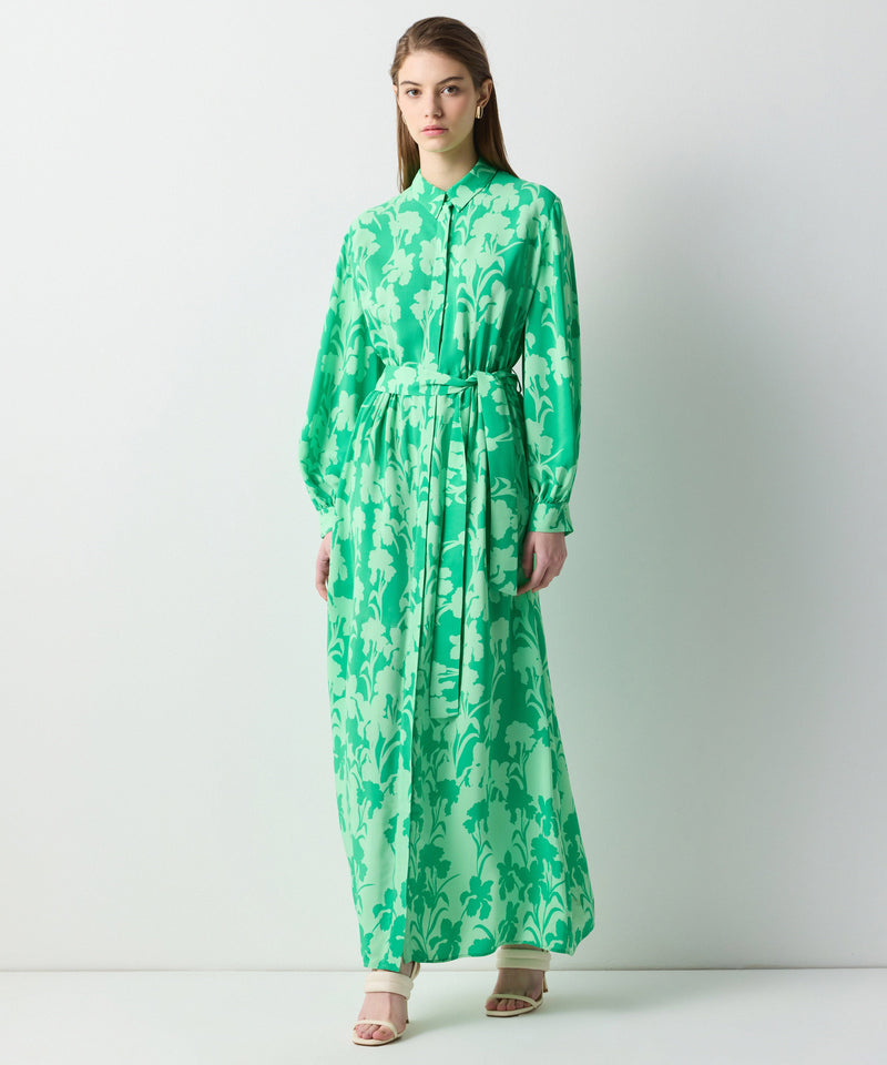 Ipekyol Patterned Shirt Dress Green