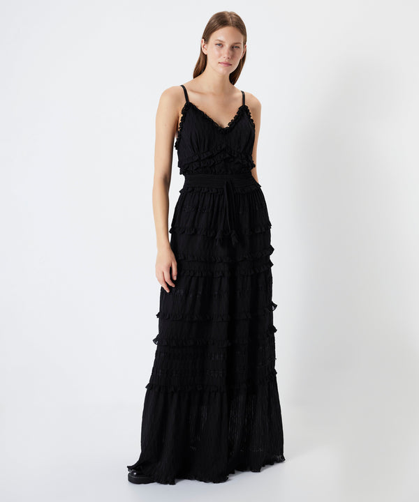 Ipekyol Ruffle Maxi Dress Black