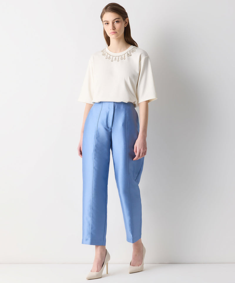 Ipekyol Carrot Fit Solid Trousers Blue