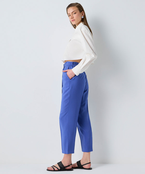 Ipekyol Semi-Elasticated Waist Trousers Purple