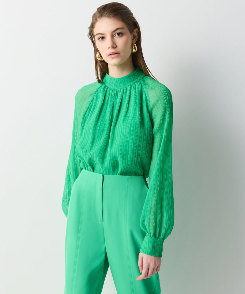 Ipekyol Textured Blouse Green