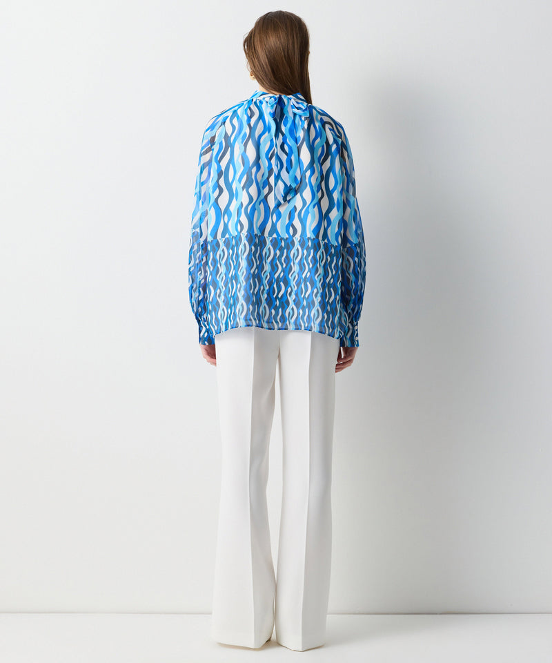 Ipekyol Patterned Blouse Blue