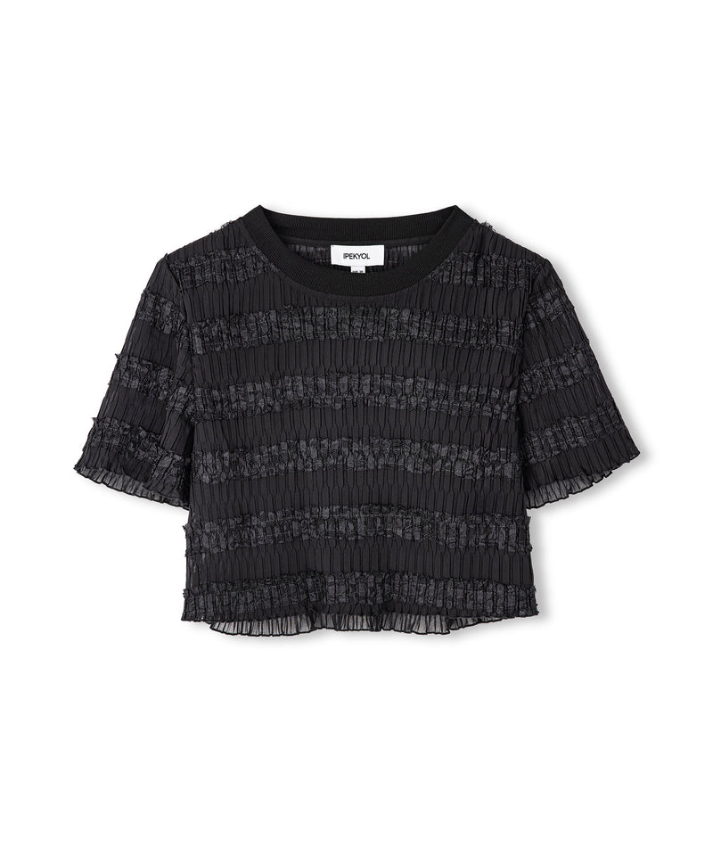 Ipekyol Contrast Textured Blouse Black