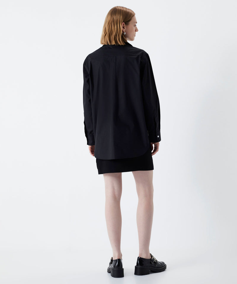 Ipekyol Colorblock Embroidery Shirt Black