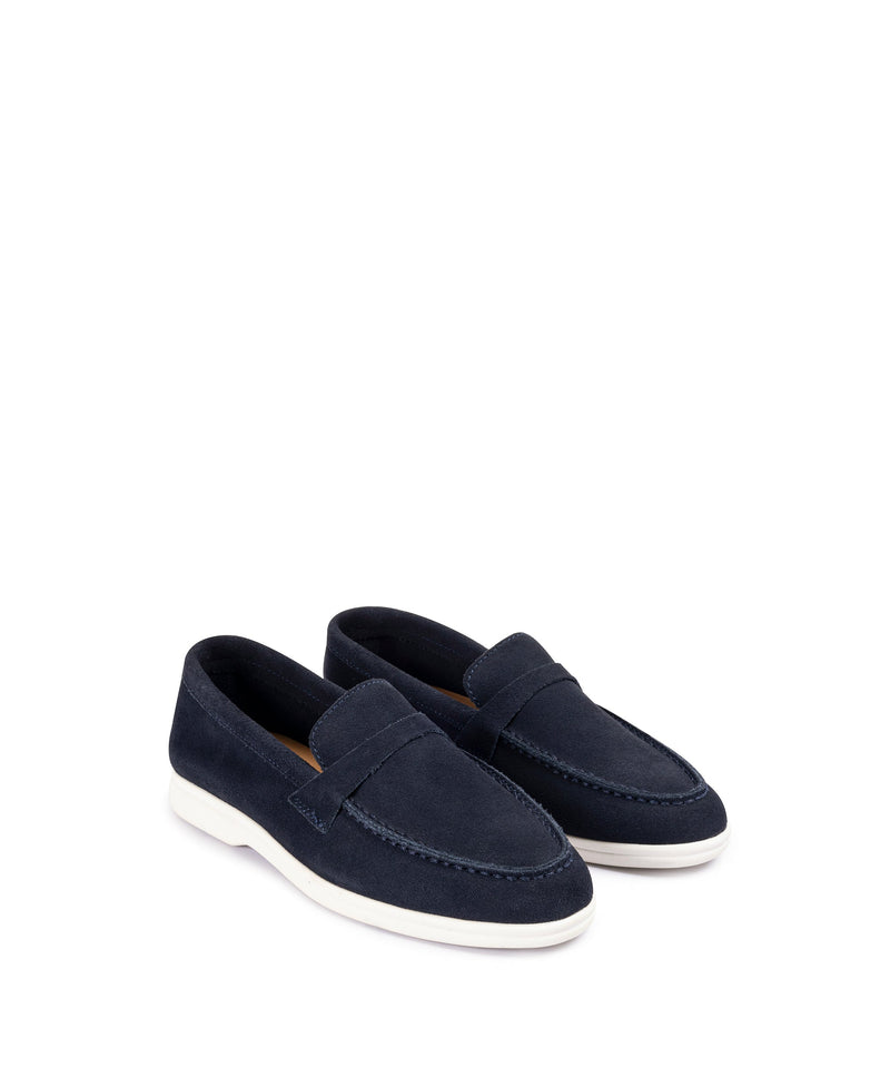 Ipekyol Suede Textured Loafer Dark Blue