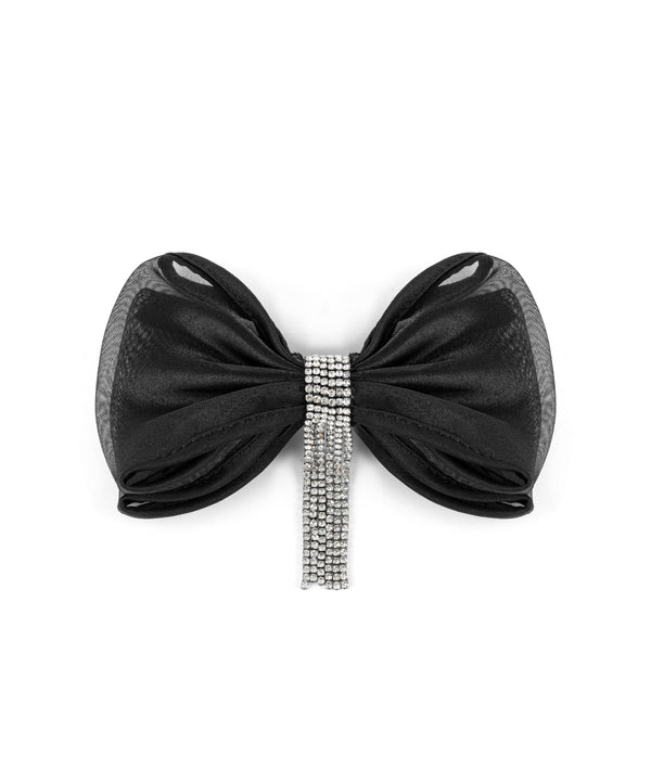 Ipekyol Crystal Stone Bow Hair Accessory Black