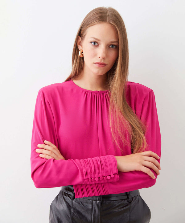 Ipekyol Button Detail Blouse Fuschia