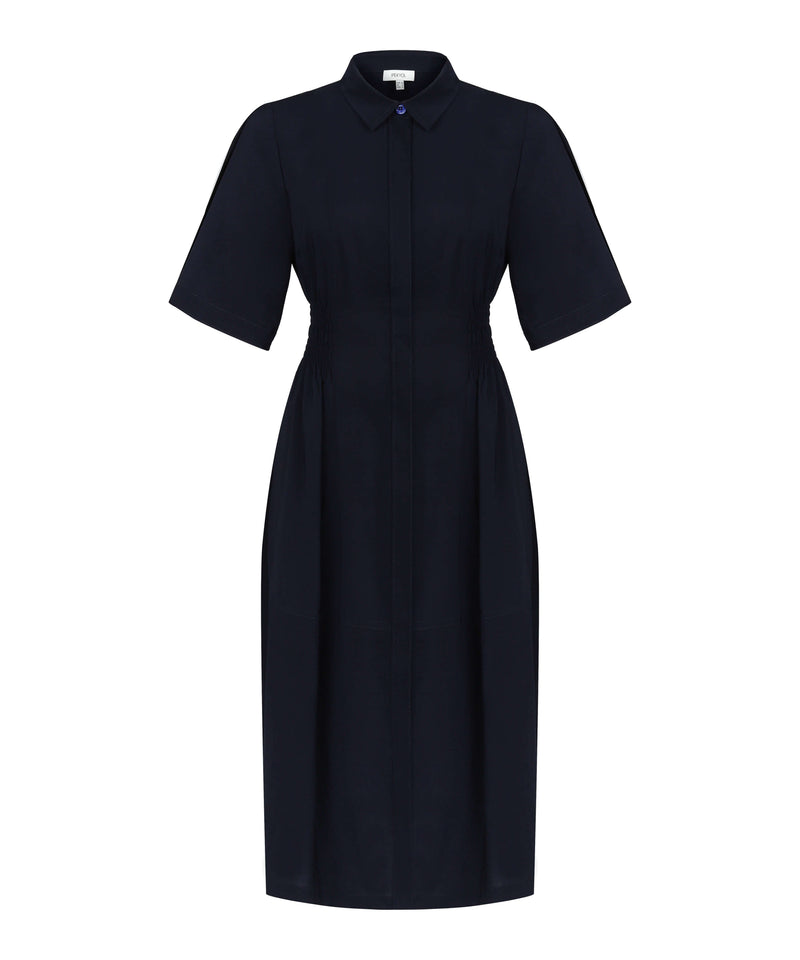 Ipekyol Elastic Waist Shirt Dress Navy