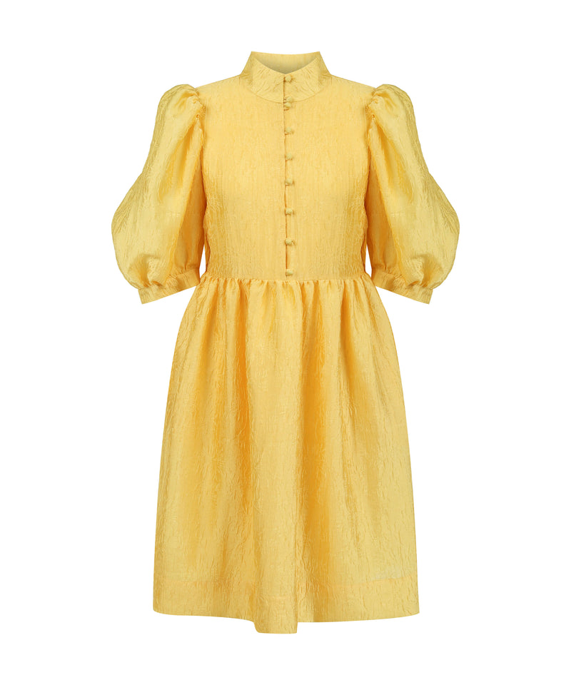 Ipekyol Balloon Sleeve Short Dress Yellow