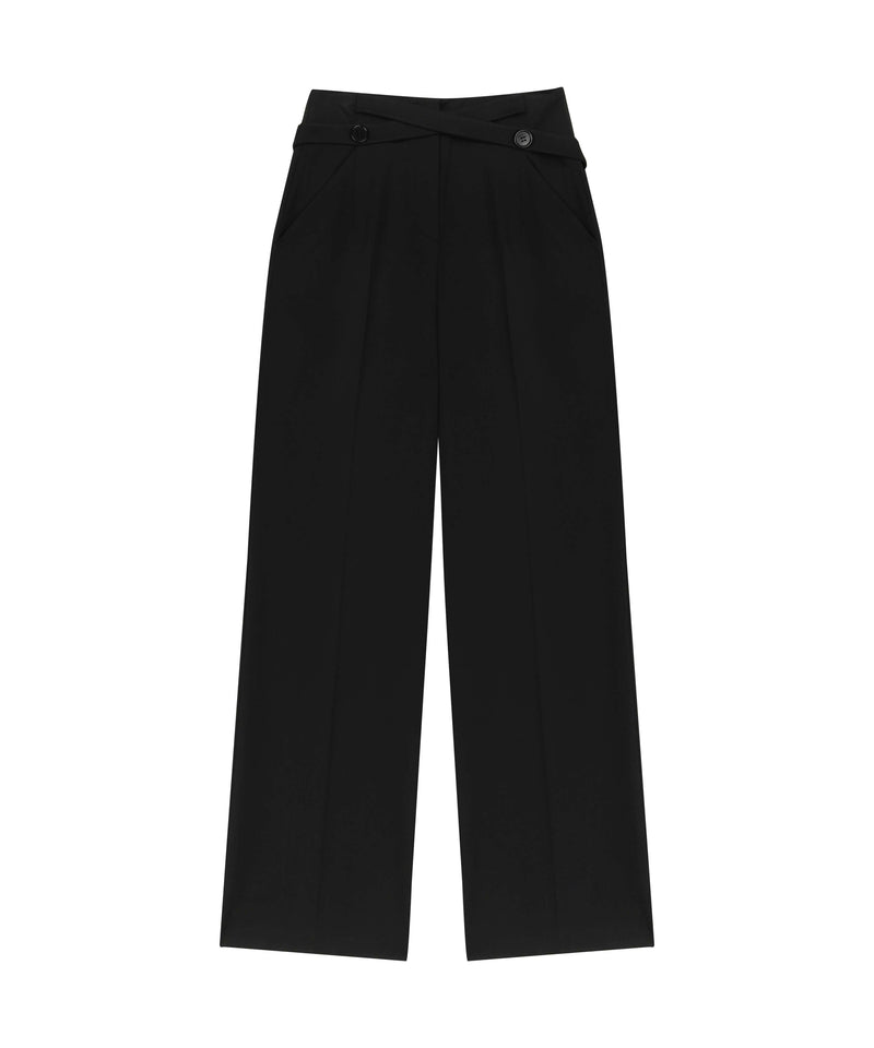 Ipekyol Cross-Tie Detail Trouser Black