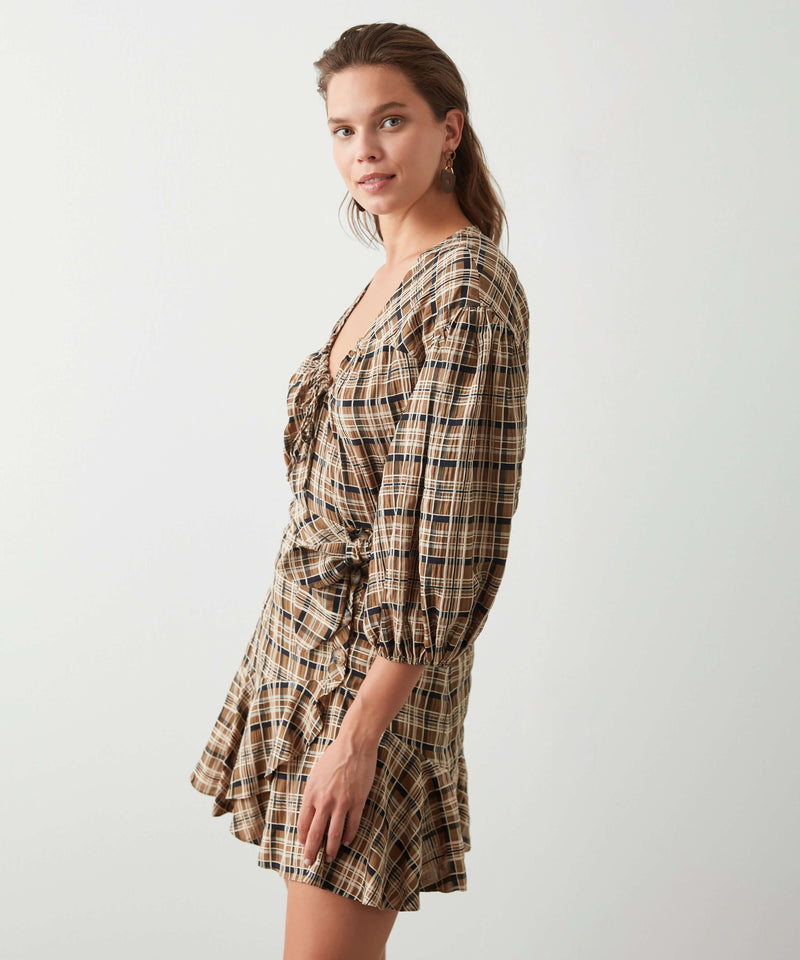 Ipekyol Plaid Pattern Mini Skirt Brown