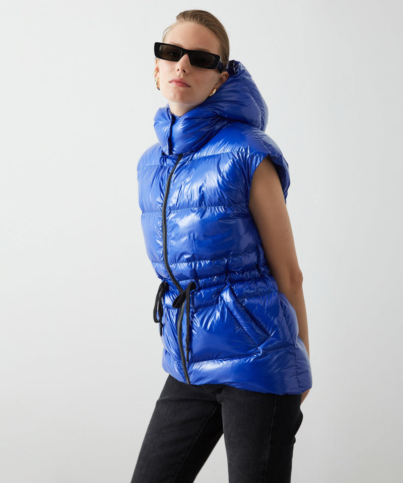 Ipekyol Inflatable Hooded Vest Sax