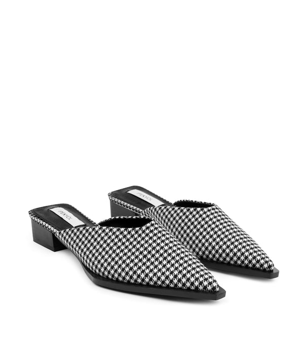 Ipekyol Hounstooth Pattern Slipper Black