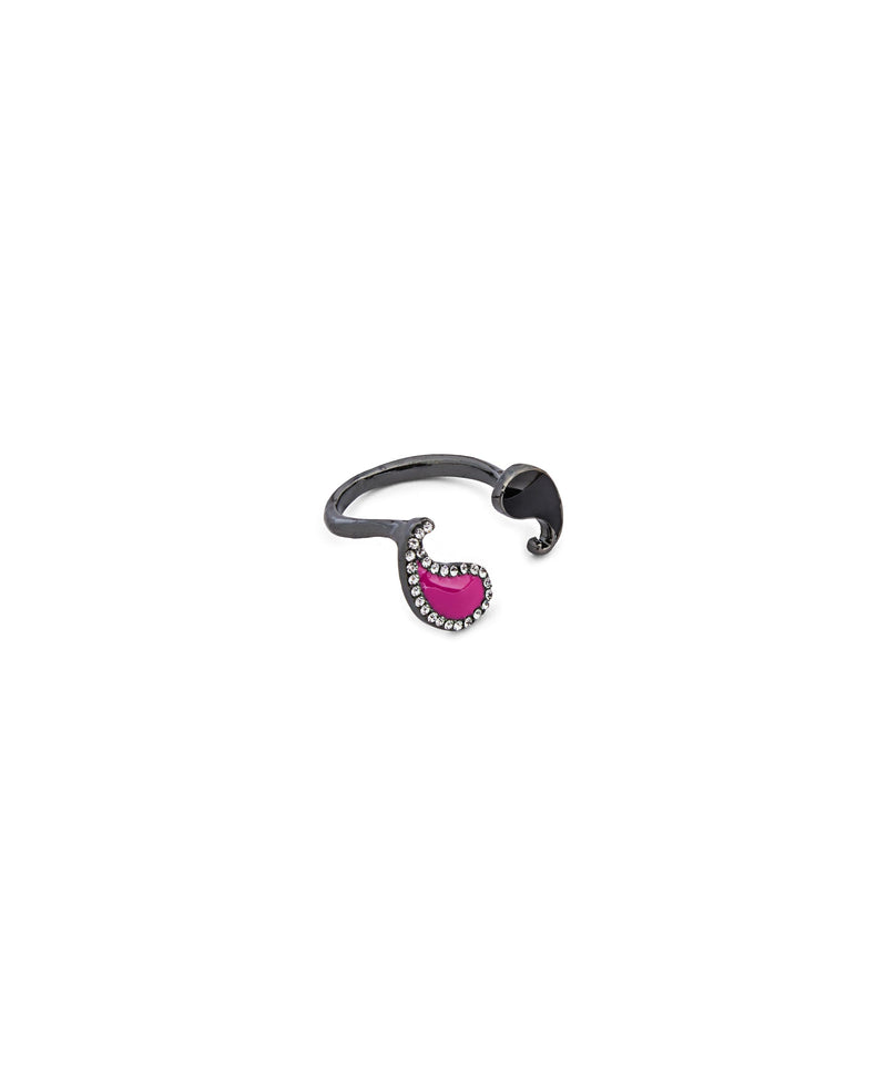 Ipekyol Stone Detail Open Ring  Pink