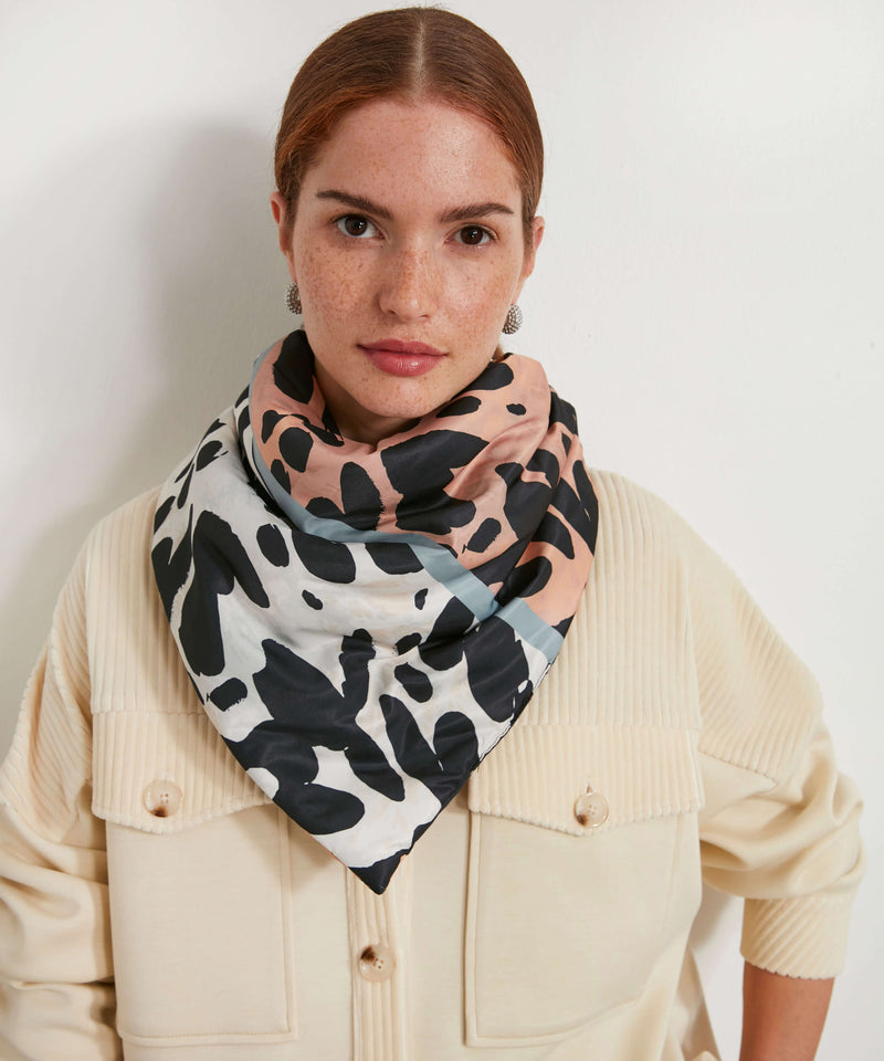 Ipekyol Patterned Shawl  Leopard