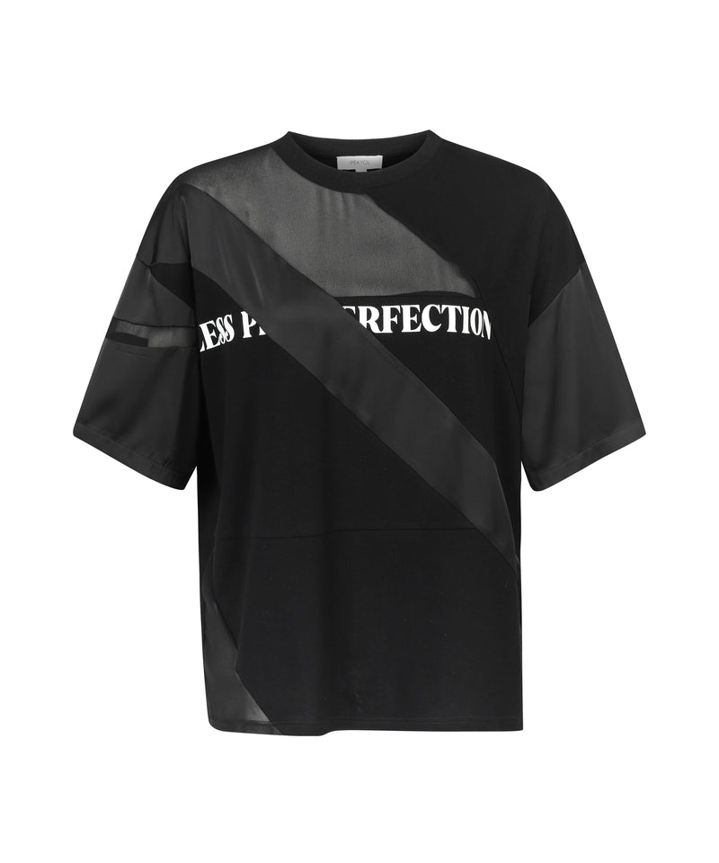 Ipekyol Slogan Print T-Shirt Black