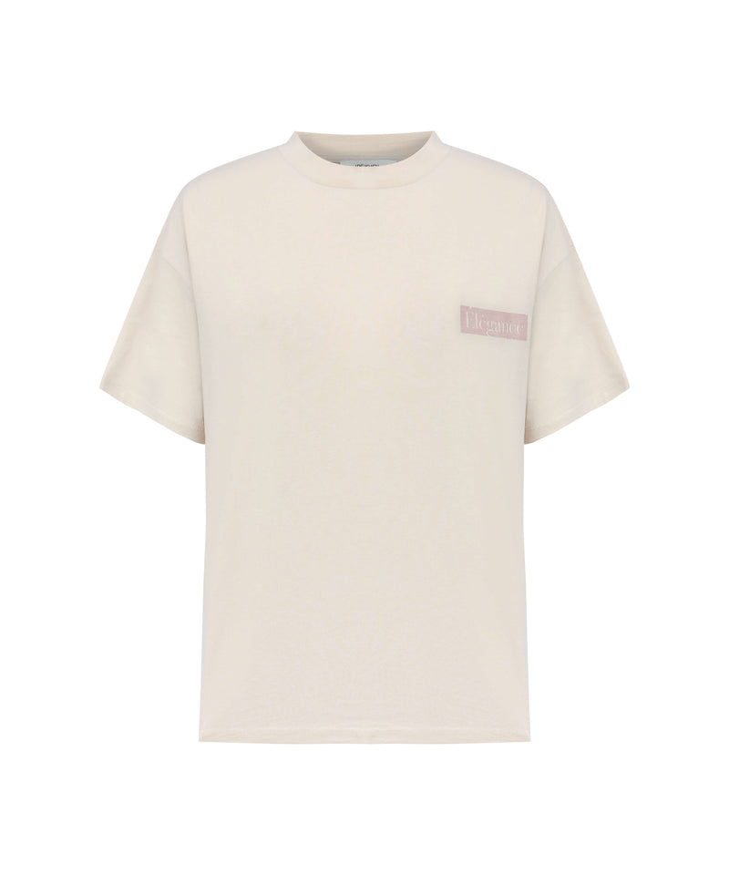 Ipekyol Slogan Printed T-Shirt Powder