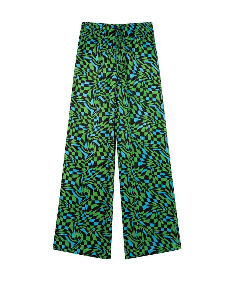 Ipekyol Wavy Geometrical Printed Trouser Blue