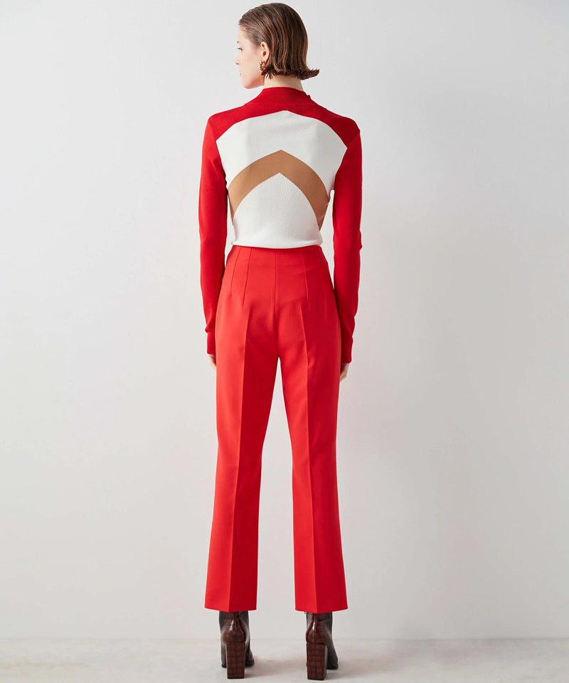 Ipekyol High Waist Regular Trouser Red