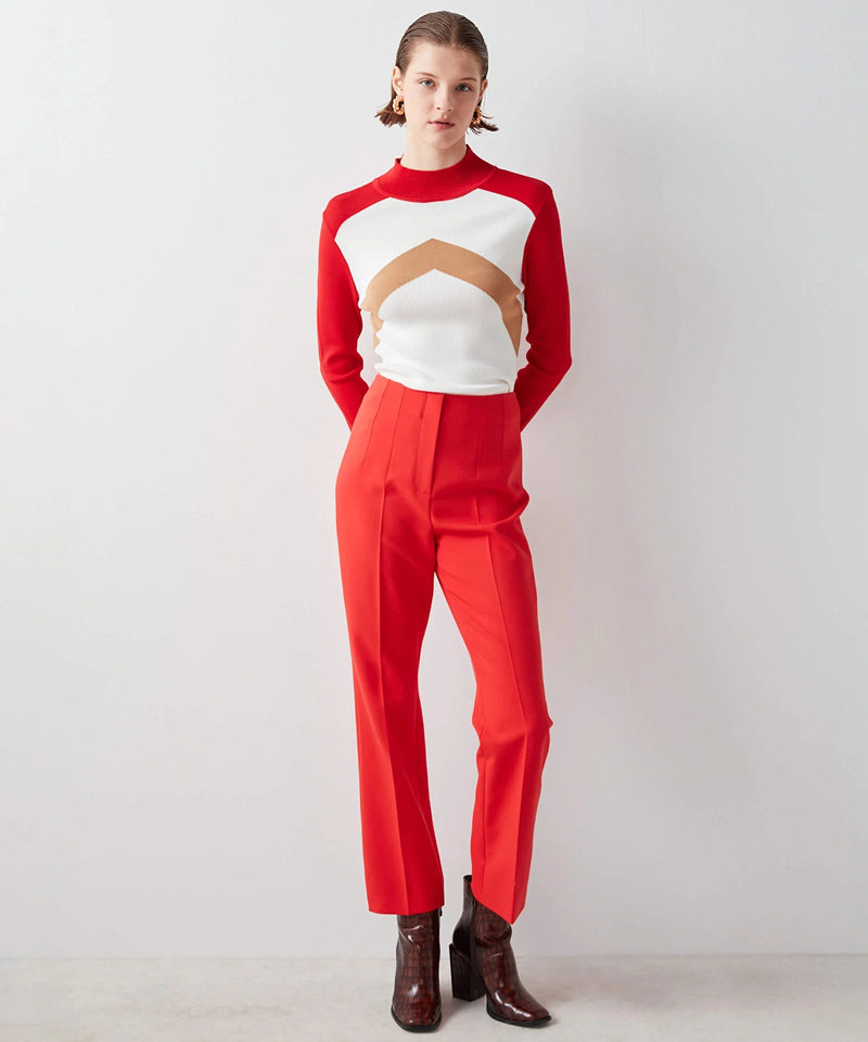 Ipekyol High Waist Regular Trouser Red