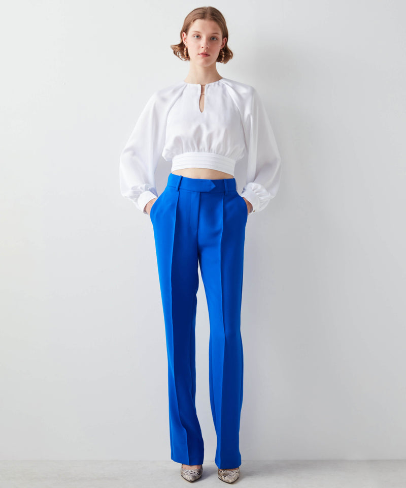 Ipekyol Pin Tuck Pleated High Waist Pants Dark Blue