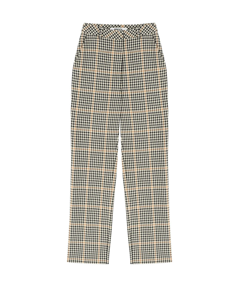 Ipekyol All Over Checkered High Waist Trouser L.Brown