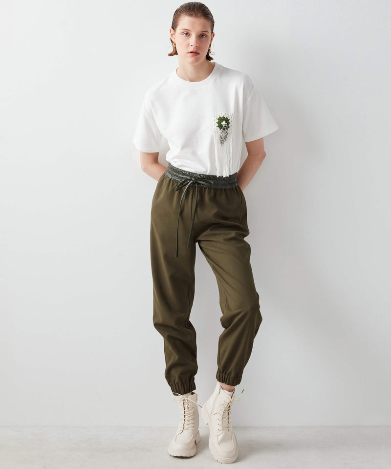 Ipekyol Elasticated Hem Joggers With Waist Drawstring Khaki