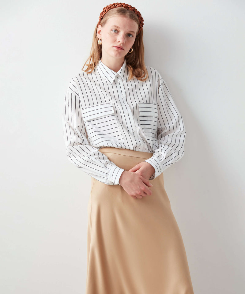 Ipekyol Satin Midi Skirt Camel