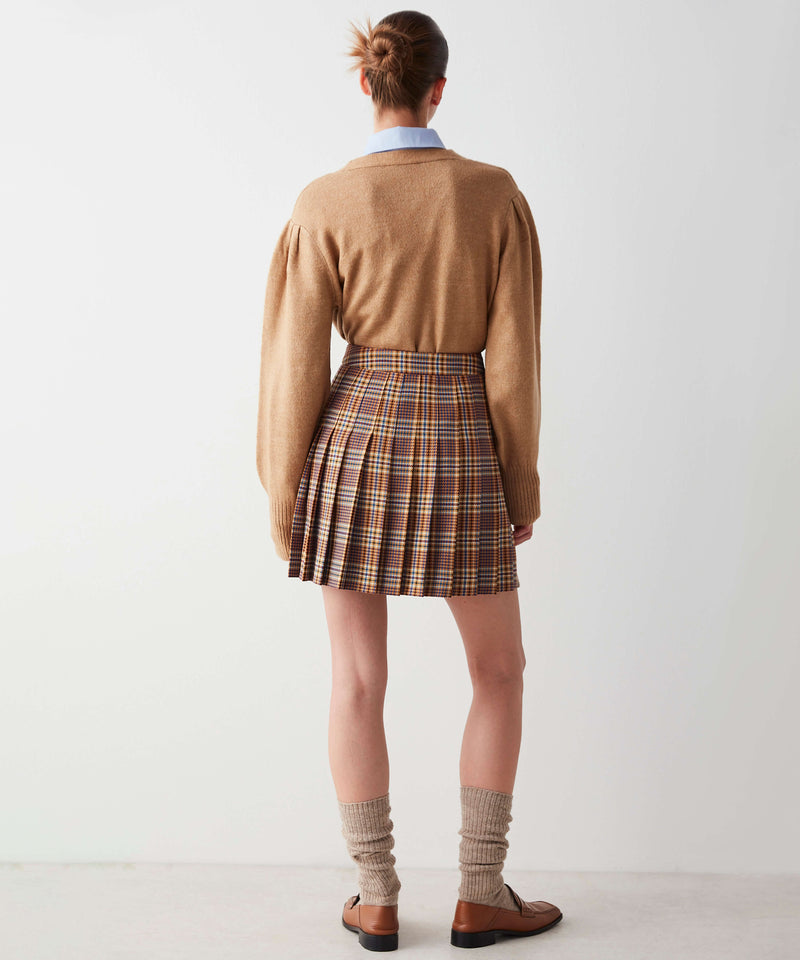 Ipekyol Plaid Mini Skirt Natural