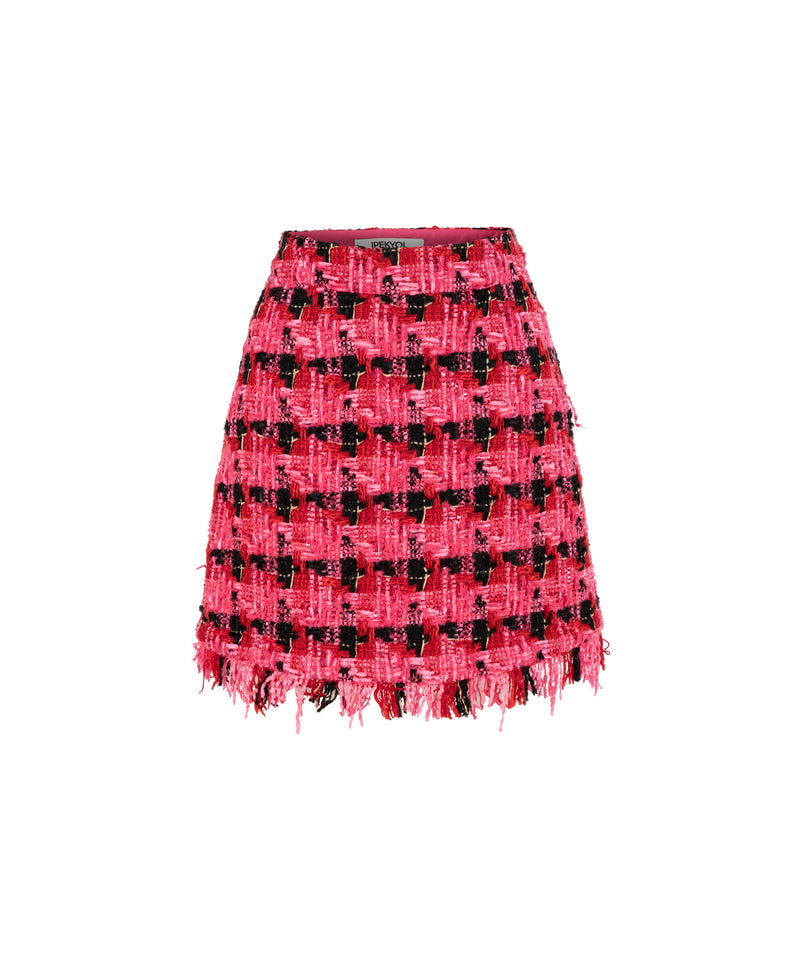 Ipekyol Tweed Mini Skirt Fuchsia