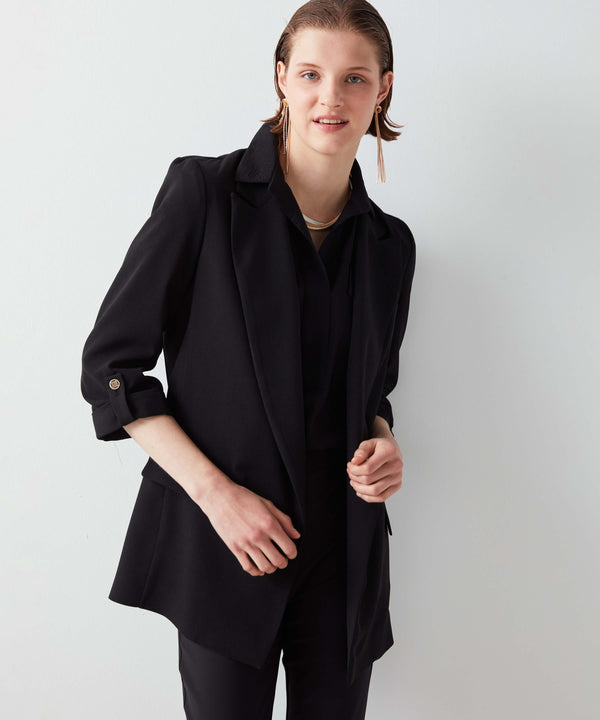 Ipekyol Classic Notch Lapel Blazer Black