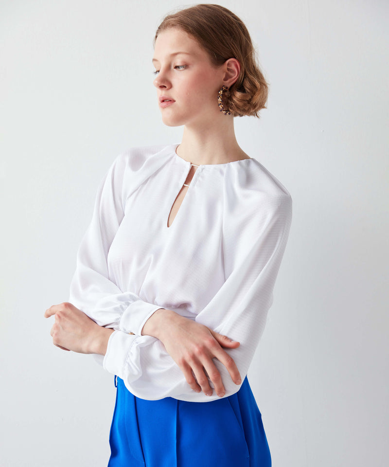 Ipekyol Crop Blouse With Metal Belt White